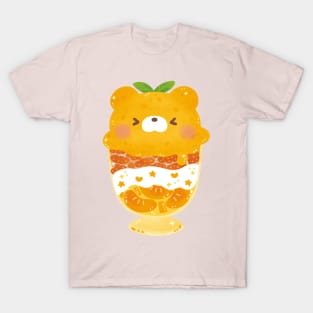 Orange Bear Ice Cream Parfait T-Shirt